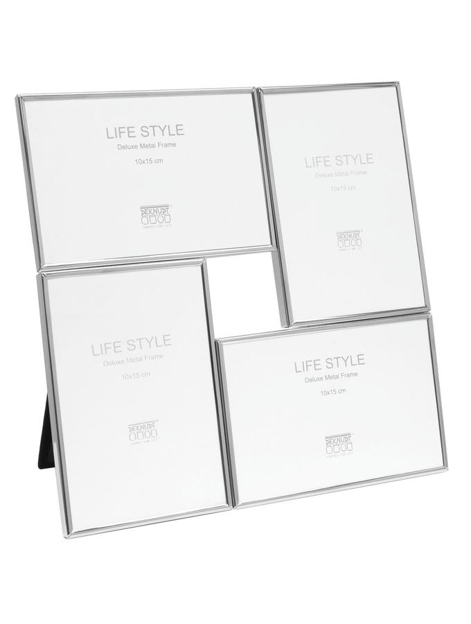 deknudt frames Multivue en couleur argenté brillant pour 4 photos S58MS1 P4