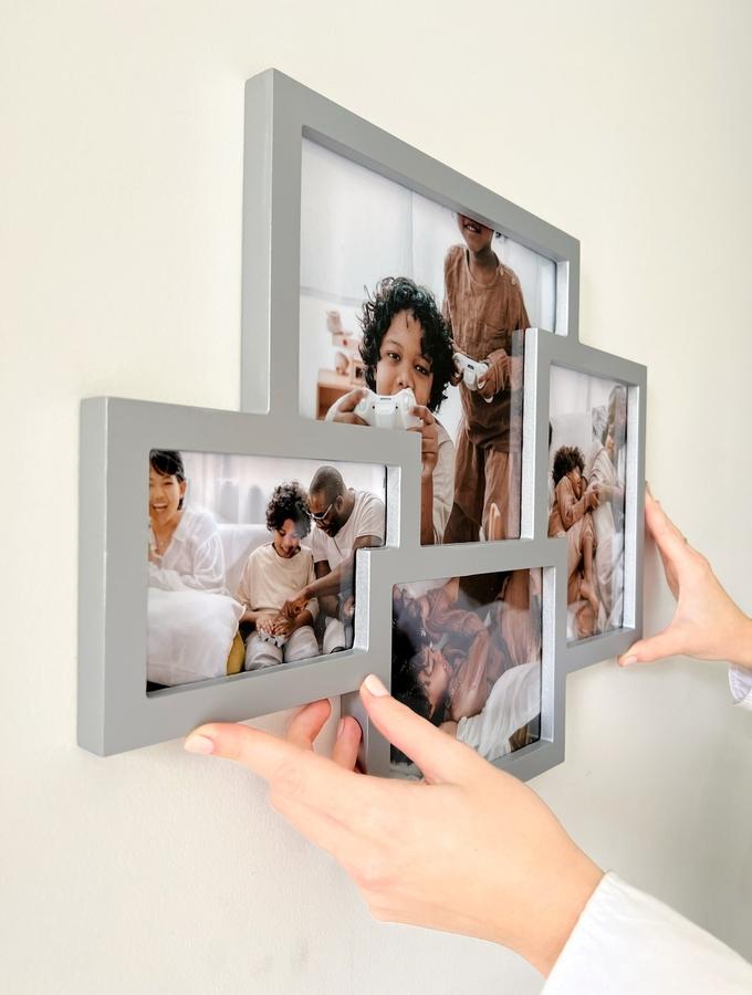 Deknudt Frames Multivue En Couleur Argenté Pour 4 Photos S65SJ3