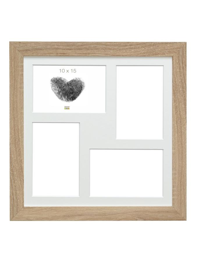 deknudt frames Multivue en couleur bois naturel pour 4 photos S49BH1 P4
