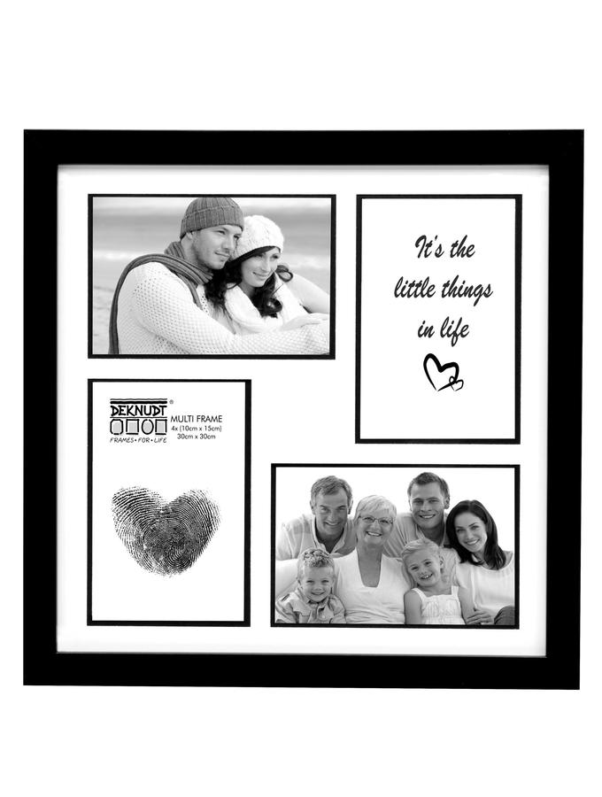 deknudt frames Multivue en en noir intemporel pour 4 photos S45SK2 P4