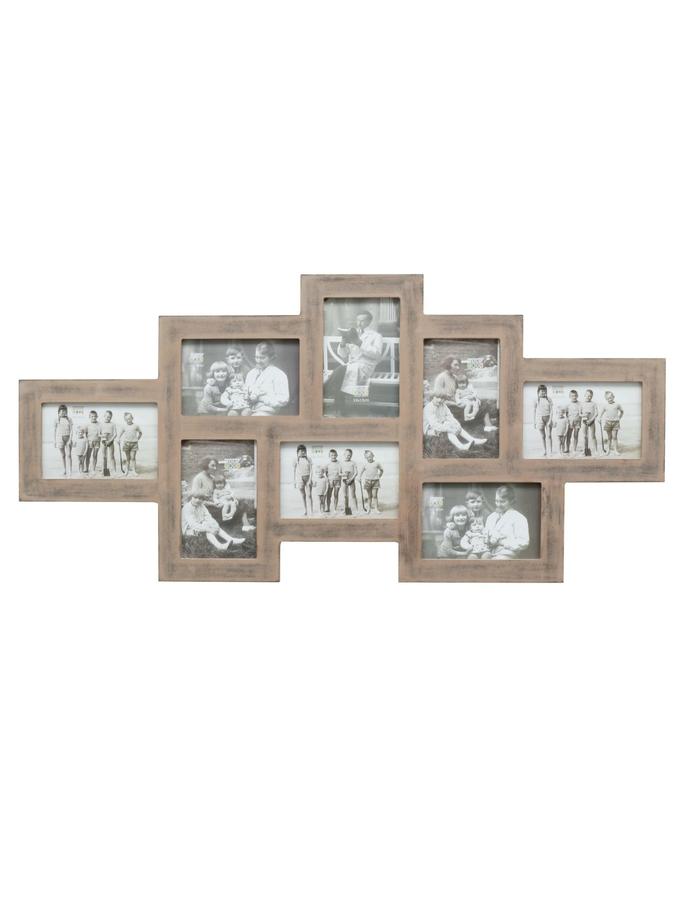 deknudt frames Multivue en gris-beige rustique pour 8 photos S67TM7 P8