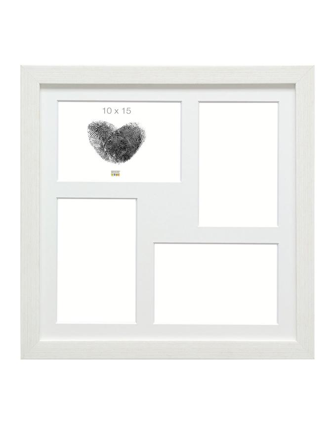 deknudt frames Multivue en look peint blanc pour 4 photos S41VF1 P4A