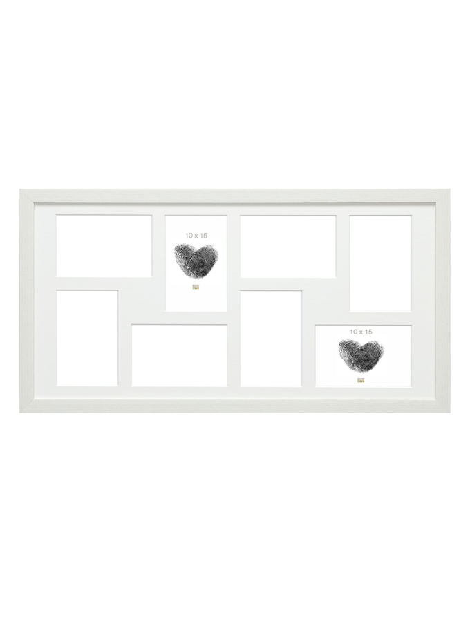 deknudt frames Multivue en look peint blanc pour 8 photos S41VF1 P8A