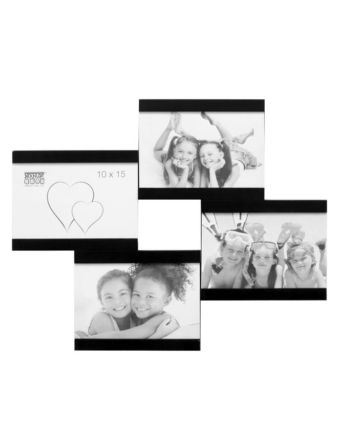 deknudt frames Multivue en noir pour 4 photos S68RK2 P4