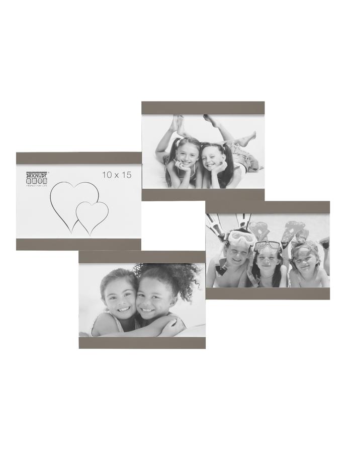 deknudt frames Multivue en taupe pour 4 photos S68RK9 P4