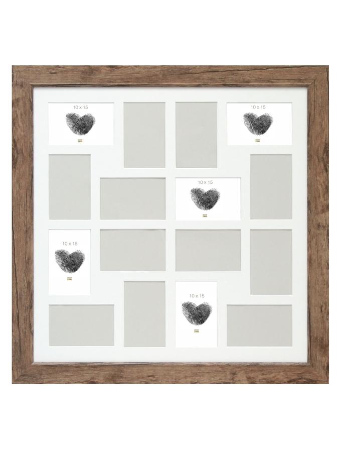deknudt frames Multivue en ton bois couleur brun pour 16 photos S48SH3 P16