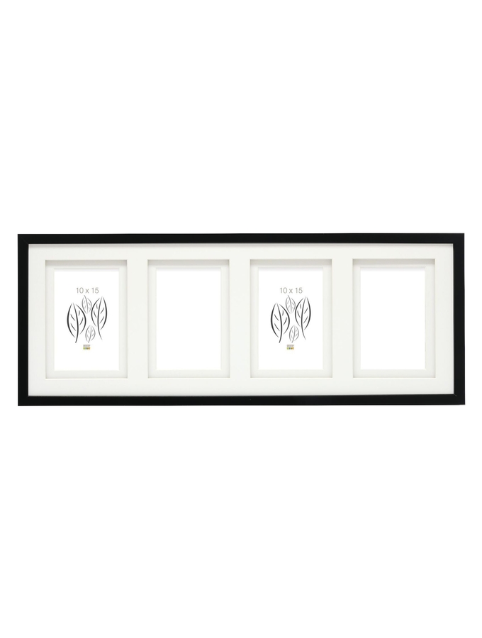 deknudt frames Multivue noir avec passe-partout double pour 4 photos S65KK2 P4