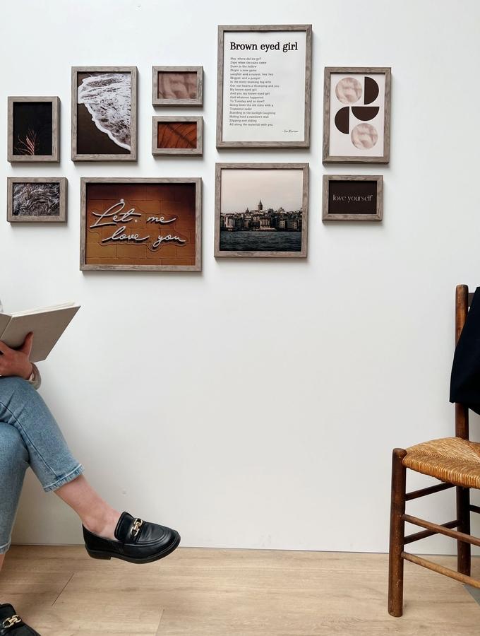 Deknudt Frames Mur Photos Avec 10 Cadres Couleur Bois S45RH7 WALL2