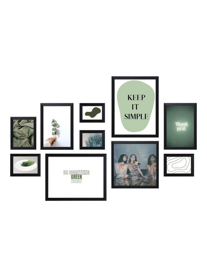 deknudt frames Mur photos avec 10 cadres noir S41VH2 WALL2
