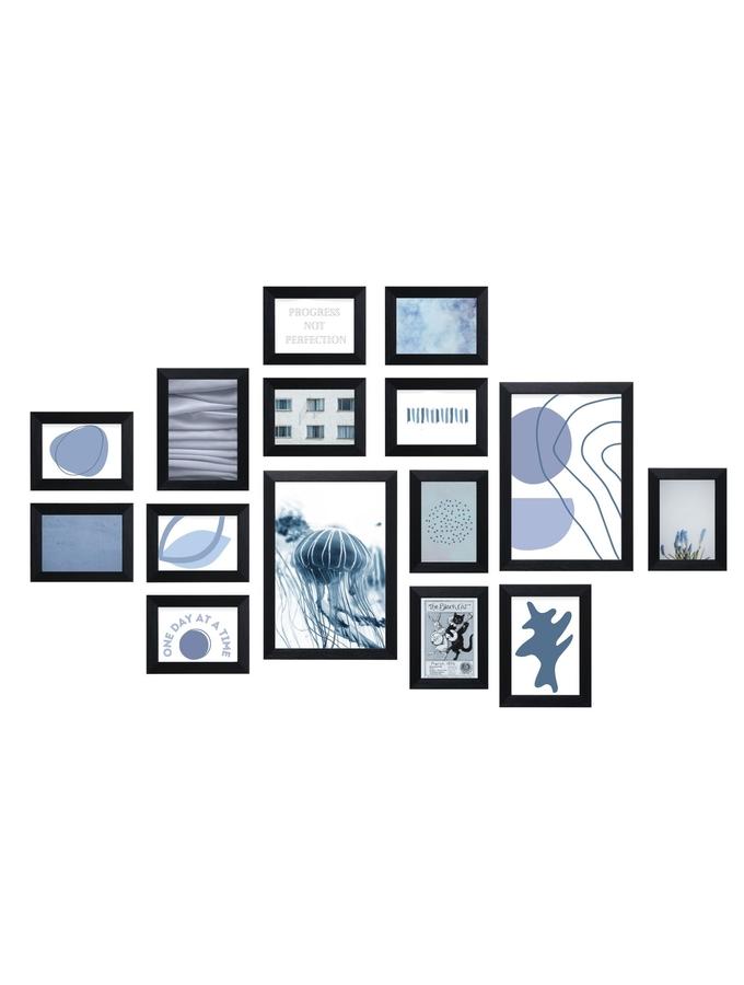 deknudt frames Mur photos avec 15 cadres noir S41VH2 WALL1