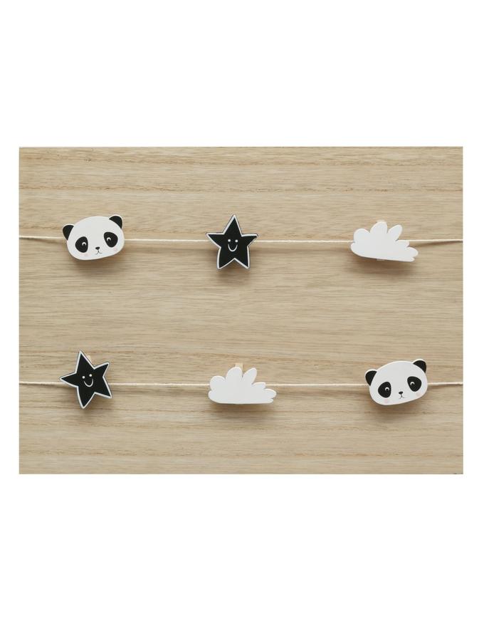 deknudt frames Panneau en bois avec 6 pinces à linge S67UC3 E2