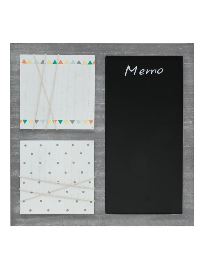 deknudt frames Panneau memo en bois gris avec tabelau noir S67TT4 E2