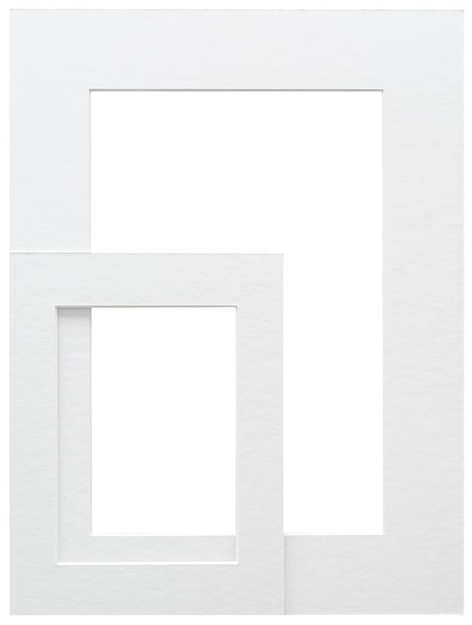 deknudt frames Passe-partout blanc avec découpe SP111 13X13