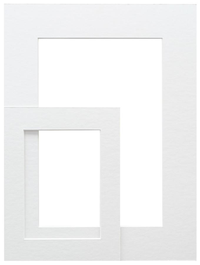 deknudt frames Passe-partout blanc avec découpe SP111 30X45