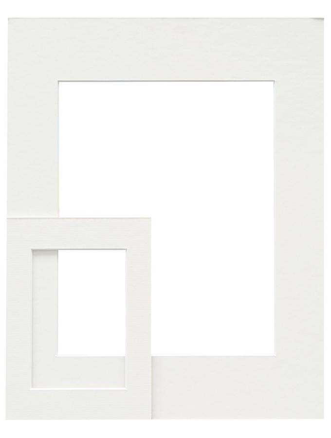 deknudt frames Passe-partout blanc cassé avec découpe SP110 13X18
