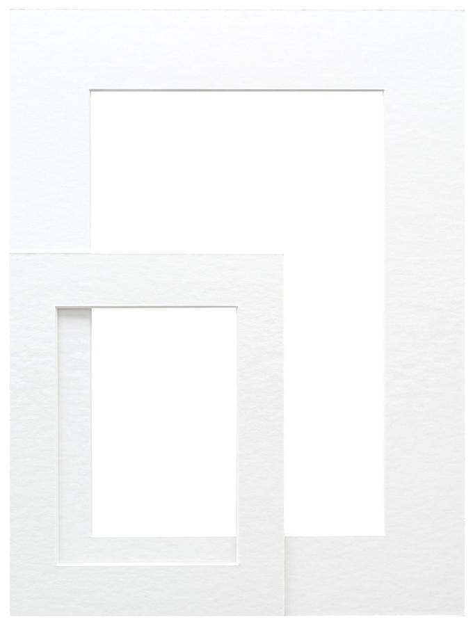 deknudt frames Passe-partout extra blanc avec découpe SP109 40X60