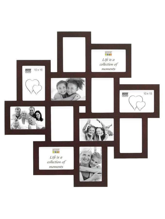 deknudt frames Pêle-mêle en brun pour 12 photos S65SV3