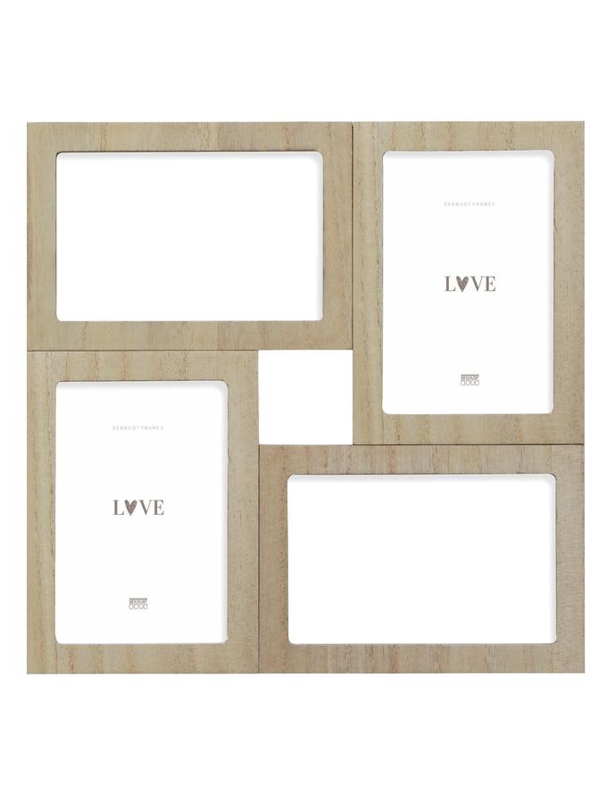 deknudt frames Pêle-mêle en couleur bois naturel pour 4 photos S68UC3 P4