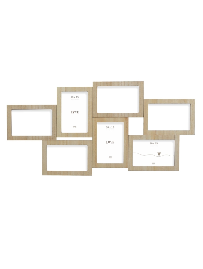 deknudt frames Pêle-mêle en couleur bois naturel pour 7 photos S68UC3 P7