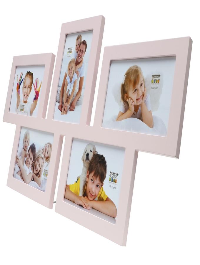 Deknudt Frames Pêle-mêle En Rose Pour 5 Photos S65SY4