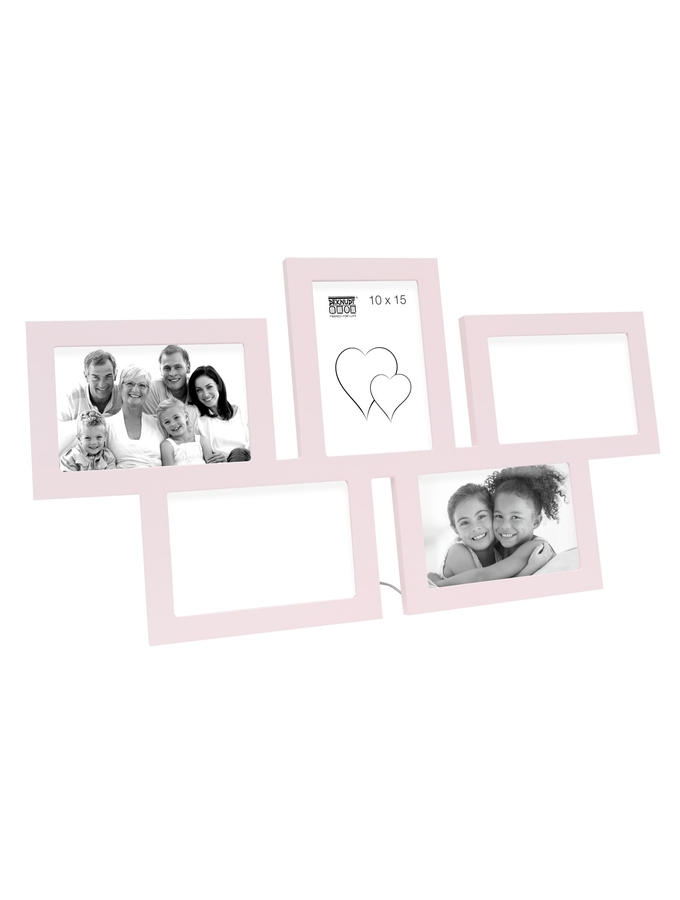 deknudt frames Pêle-mêle en rose pour 5 photos S65SY4