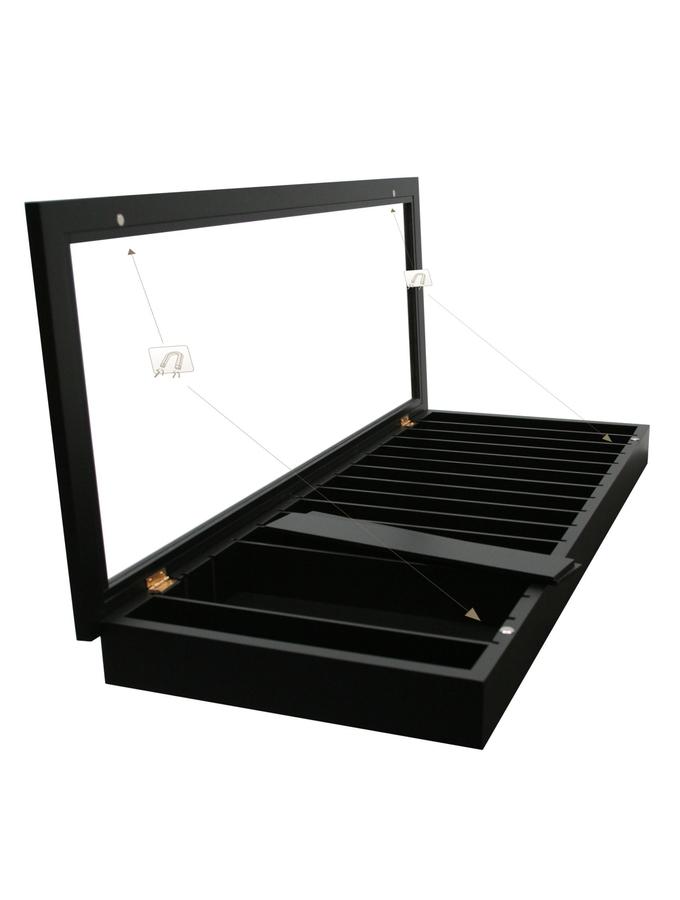 Deknudt Frames Petite Vitrine Murale Pratique En Noir Pour Des Objets Divers S67RZ2