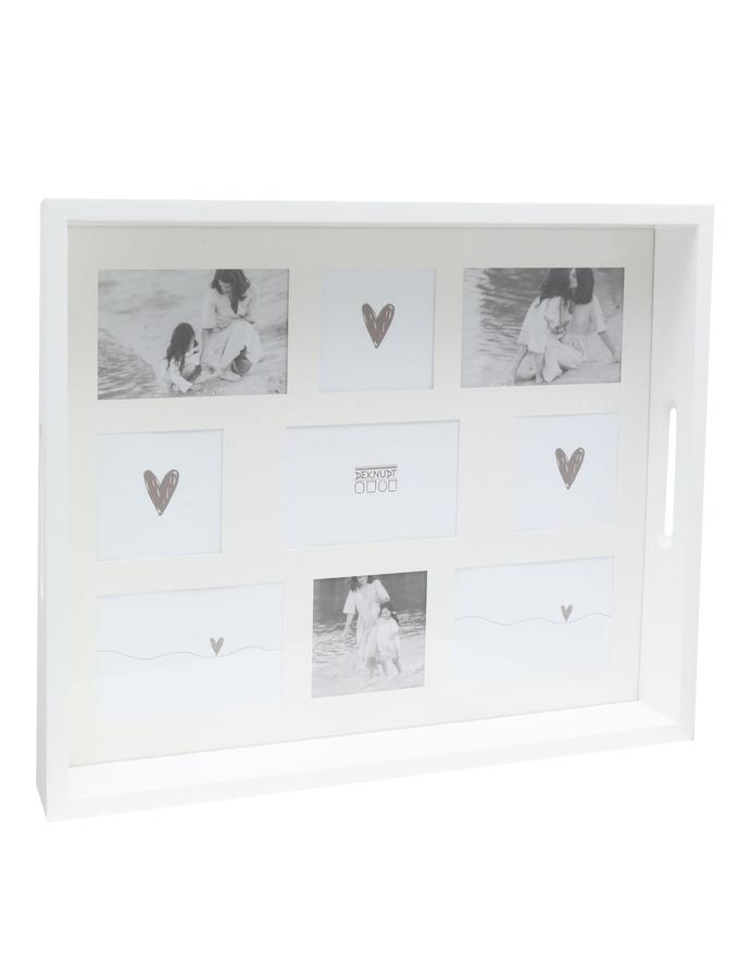 Deknudt Frames Plateau En Blanc Avec Passepartout Pour 9 Photos S67TN9 E9