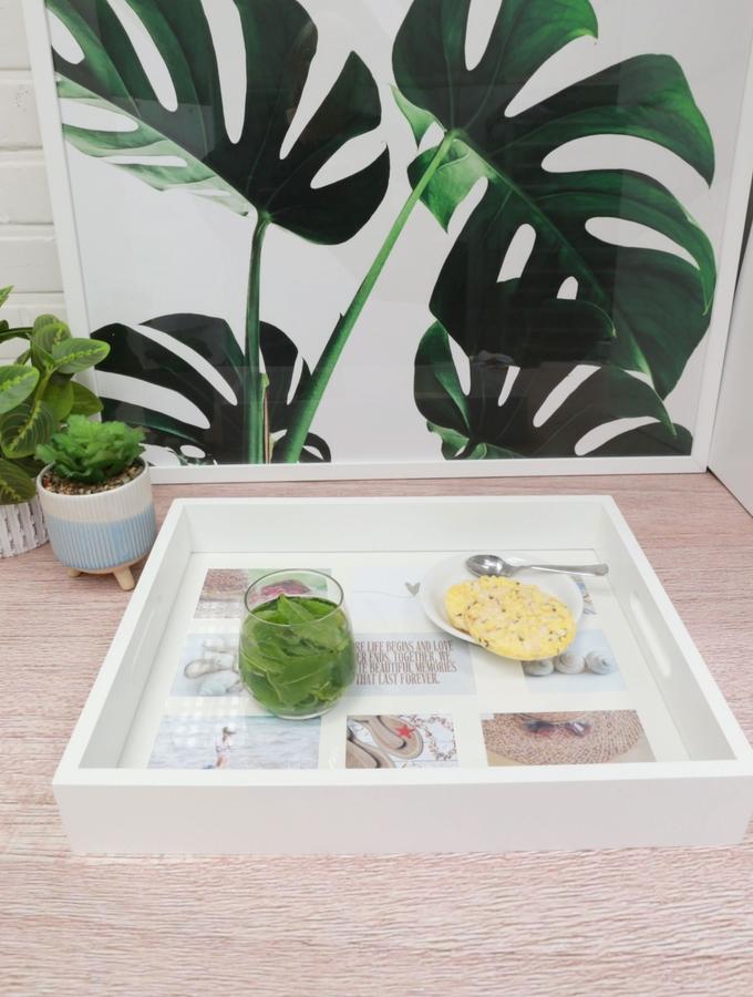 Deknudt Frames Plateau En Blanc Avec Passepartout Pour 9 Photos S67TN9 E9