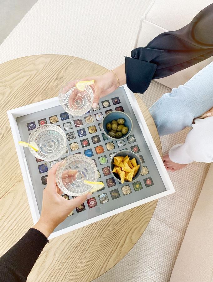 Deknudt Frames Plateau En Blanc Pour Muselets De Champagne S65TZ1