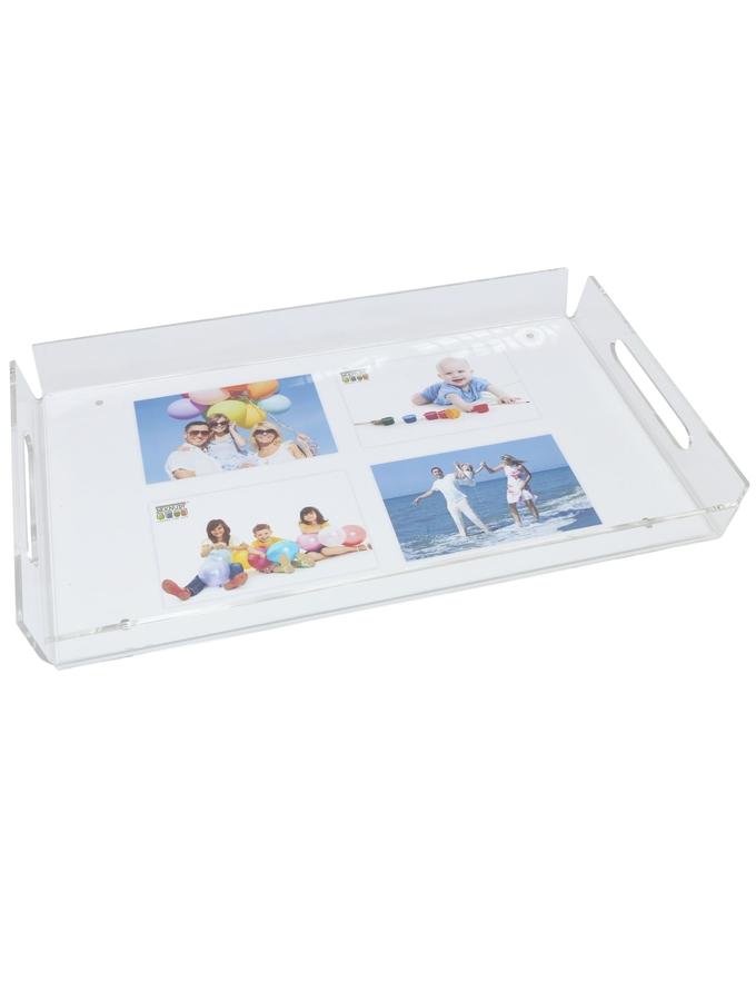 deknudt frames Plateau en design moderne en verre synthétique S58RJ7 E