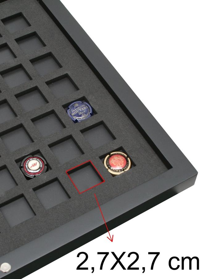 Deknudt Frames Plateau En Noir Pour Muselets De Champagne S65TZ2