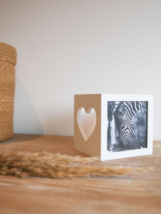 Deknudt Frames Porte-bougie Charmant En Blanc S68HF1