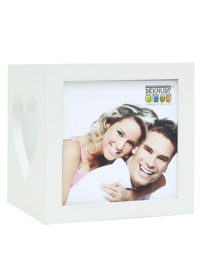 deknudt frames Porte-bougie charmant en blanc S68HF1