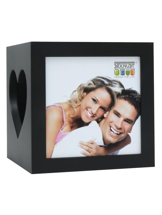 deknudt frames Porte-bougie charmant en noir S68HF2