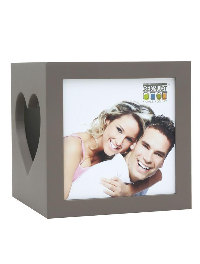 deknudt frames Porte-bougie charmant en taupe S68HF9