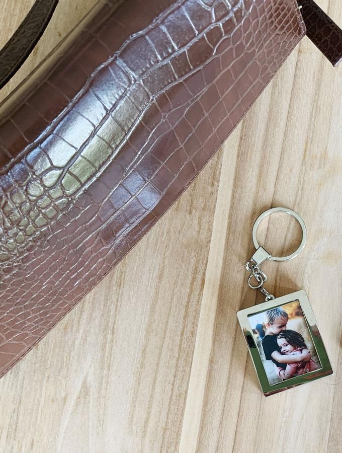 Deknudt Frames Porte-clefs Photo Avec Jeton Pour Caddie En Couleur Argenté S59NC1