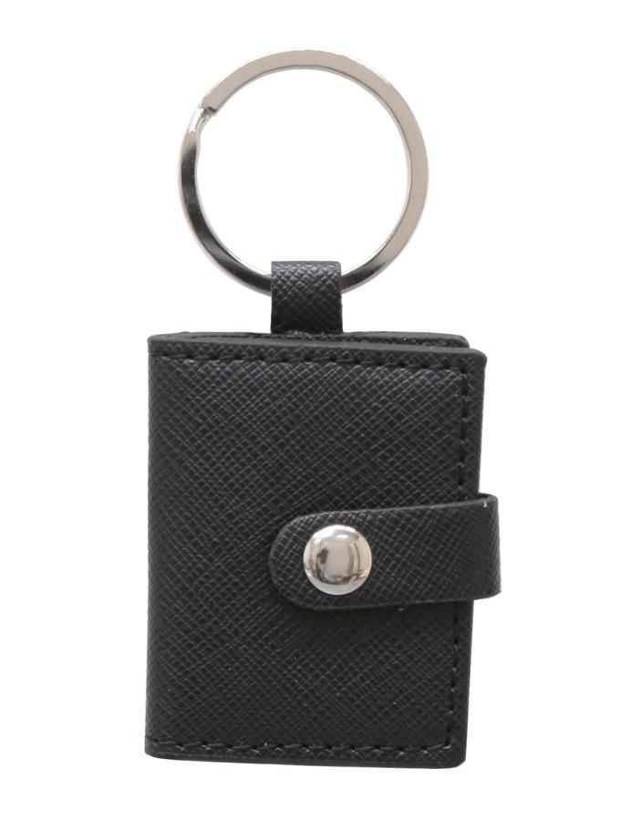 deknudt frames Porte-clefs photo en cuir noir S59NS3