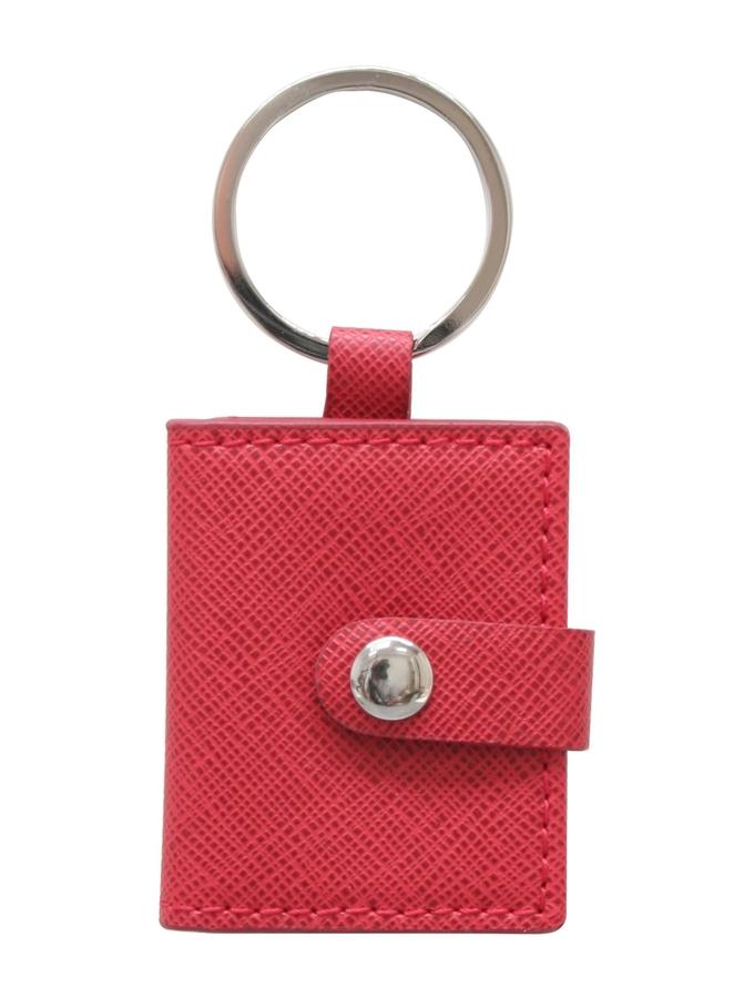 deknudt frames Porte-clefs photo en cuir rouge S59NS4