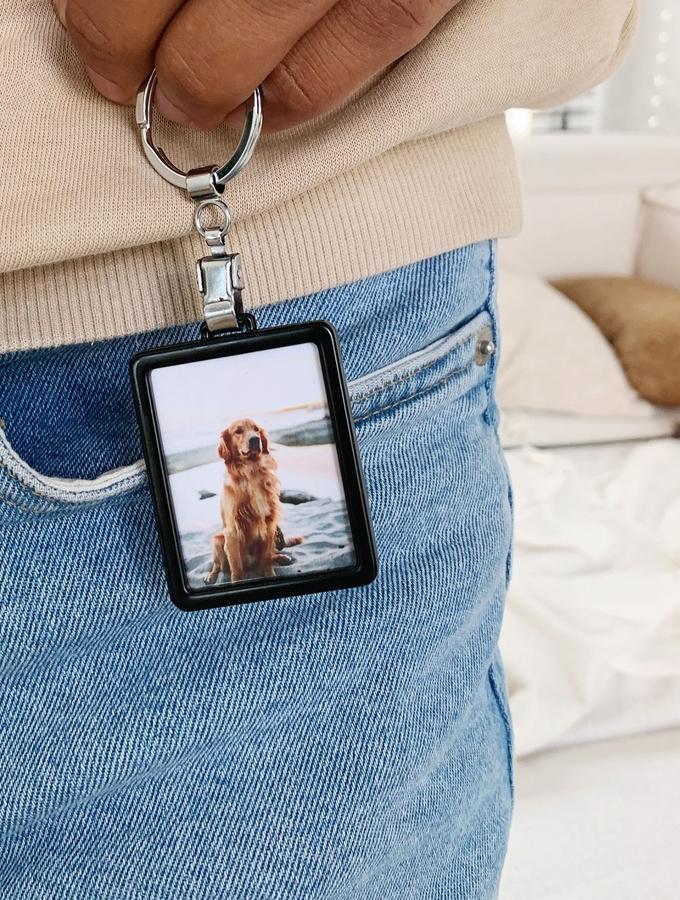 Deknudt Frames Porte-clefs Photo En Métal Noir S59NK2