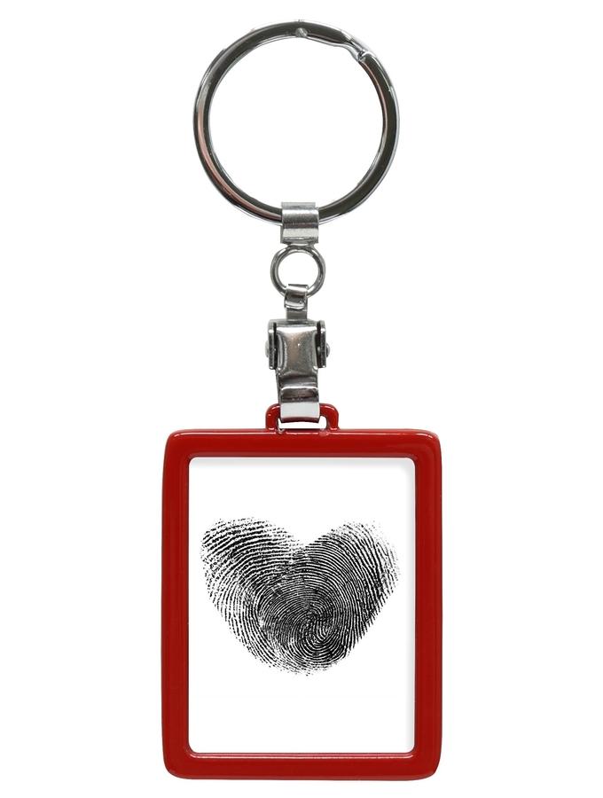 deknudt frames Porte-clefs photo en métal rouge S59NK4