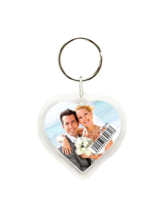 deknudt frames Porte-clefs photo forme coeur en résine S66GA3