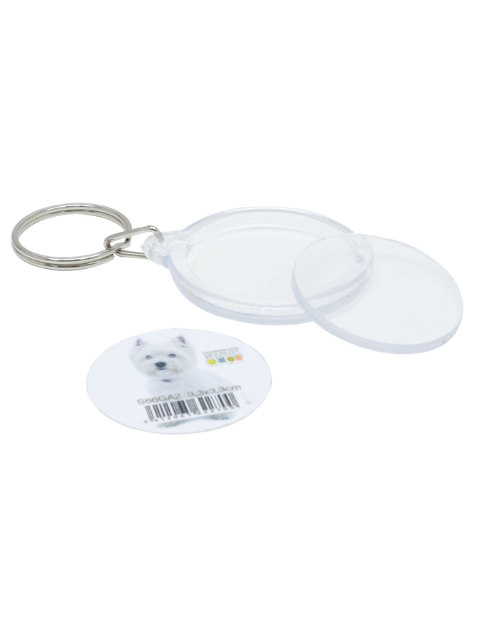 Deknudt Frames Porte-clefs Photo Rond En Résine S66GA2