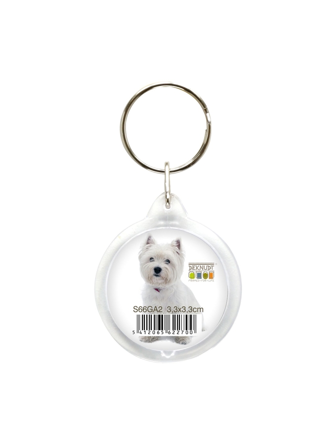 deknudt frames Porte-clefs photo rond en résine S66GA2