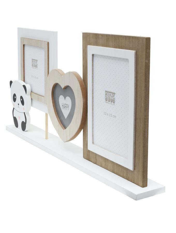 Deknudt Frames Porte-photo Avec 2 Cadres En Blanc Et Couleurs Bois S67UC4 G3