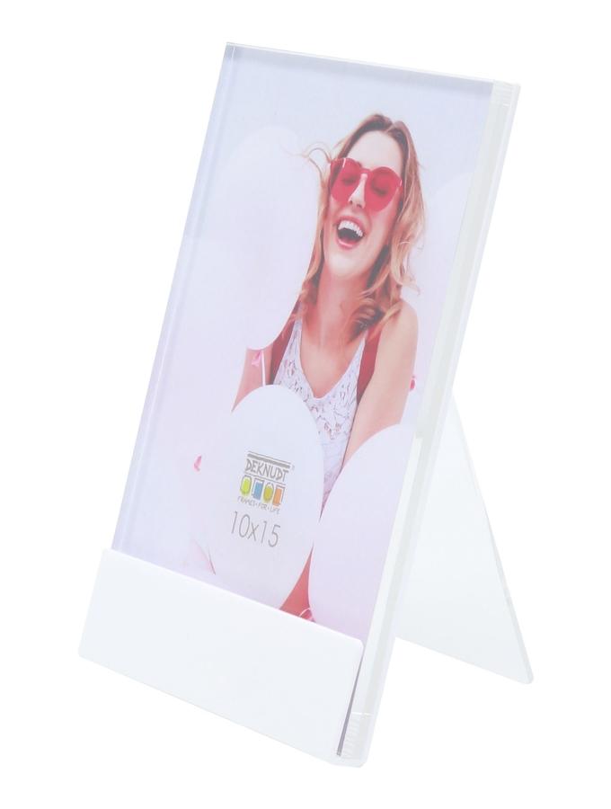 Deknudt Frames Porte Photo En Blanc Avec Pied Pour Poser S58SG1