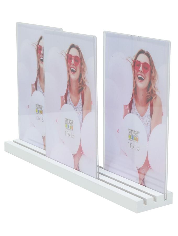 Deknudt Frames Porte Photo En Bois Blanc Pour Plusieurs Photos En Sens Vertical S58RW1 P3