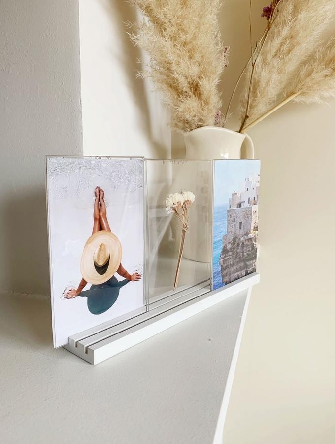 Deknudt Frames Porte Photo En Bois Blanc Pour Plusieurs Photos En Sens Vertical S58RW1 P3