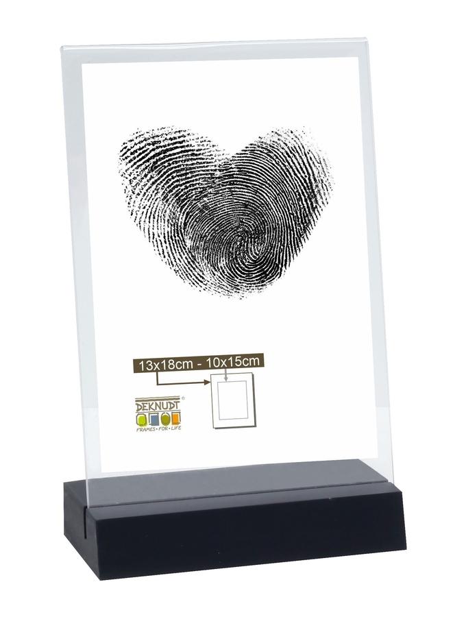 deknudt frames Porte photo en bois noir pour une photo en sens vertical S58RV2 V