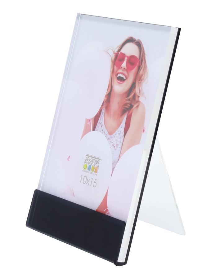 Deknudt Frames Porte Photo En Noir Avec Pied Pour Poser S58SG2