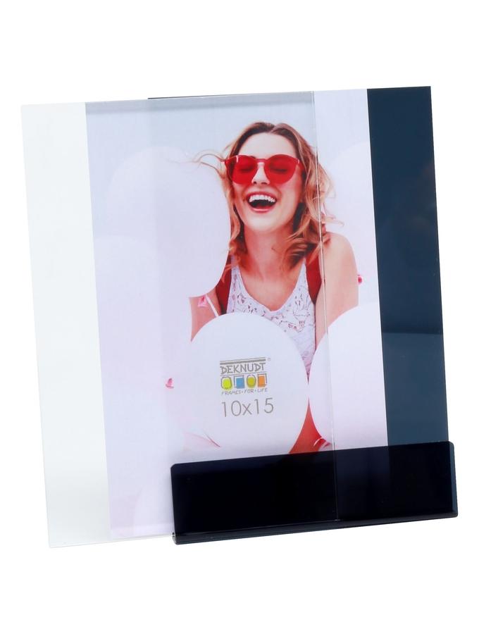 Deknudt Frames Porte Photo En Noir Avec Pied Pour Poser S58SG2